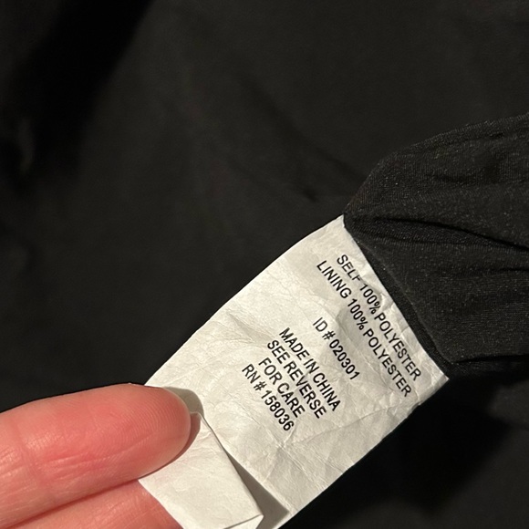 Birdy Grey Black Satin Maxi Dress Straps V Neck size S - Picture 10 of 12